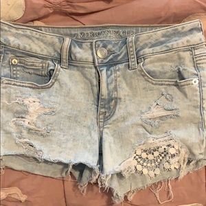 Ripped American Eagle Shorts